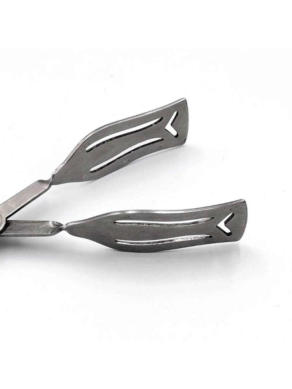 Vintage Stainless Steel Scissor Serving Tongs Pastry Cake Buffet Kitchen Tool